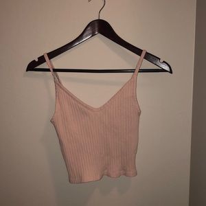 pink crop top